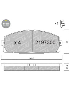 PASTILLAS DE FRENO HIGH PERFORMANCE S50 TOYOTA