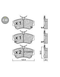 PASTILLAS DE FRENO DELANTERAS HIGH PERFORMANCE S50 CHRYSLER PT CRUISER