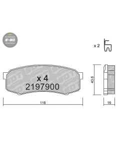 PASTILLAS DE FRENO TRASERAS HIGH PERFORMANCE S50 MITSUBISHI MONTERO IV V80 V90 TOYOTA FJ CRUISER LAND CRUISER HDJ80 KDJ120