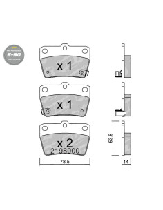 PASTILLAS DE FRENO HIGH PERFORMANCE S50 TOYOTA OFF-ROAD