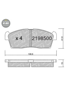 PASTILLAS DE FRENO HIGH PERFORMANCE S50 SUZUKI
