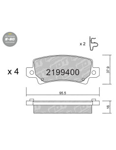 PASTILLAS DE FRENO TRASERAS HIGH PERFORMANCE S50 TOYOTA COROLLA E12