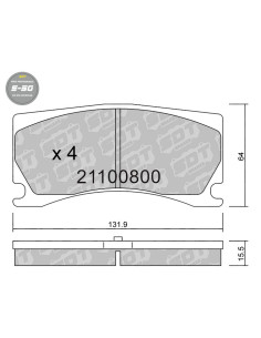 FRONT HIGH PERFORMANCE BRAKEPADS S50 ALCON ADVANTAGE EXTREME PEUGEOT 308 GTI MK2 RCZ THP R