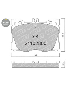 FRONT HIGH PERFORMANCE BRAKEPADS S50 MERCEDES BENZ C43 W205 C205 S205 E W213 C238 S213 CLS C257 GLC X253