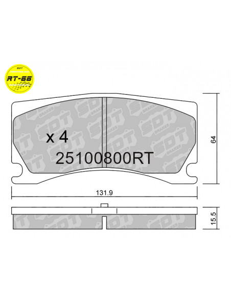 PASTILLAS DE FRENO DELANTERAS RACING RT66 ALCON ADVANTAGE EXTREME 4 PISTON  PEUGEOT 308 GTI MK2 RCZ THP R