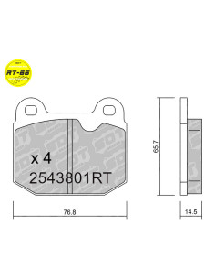 PASTILLAS DE FRENO RACING RT66 AP RACING COMPBRAKE HISPEC ROTORA STOPTECH DELANTERAS LOTUS OPEL TRASERAS KTM MITSUBISHI SUBARU
