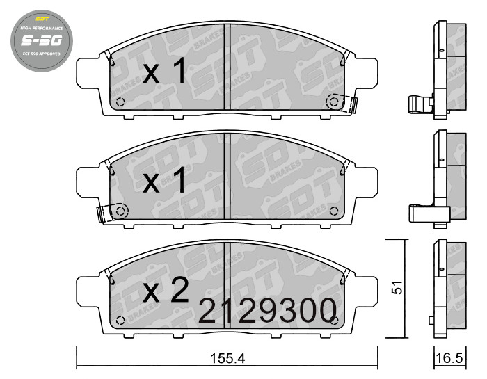 Pastillas De Freno Delanteras High Performance S50 Fiat Fullback Mitsubishi L200 Nissan Evalia Nv200 — Tipos de pastillas de
