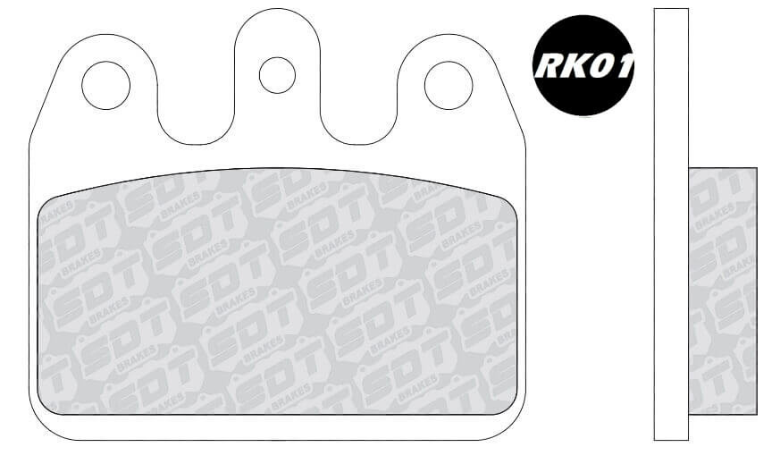 Pastillas Traseras De Kart Standard Racing Rk01 Crg Maranello Dd2 Kz Crg Ven05/V09