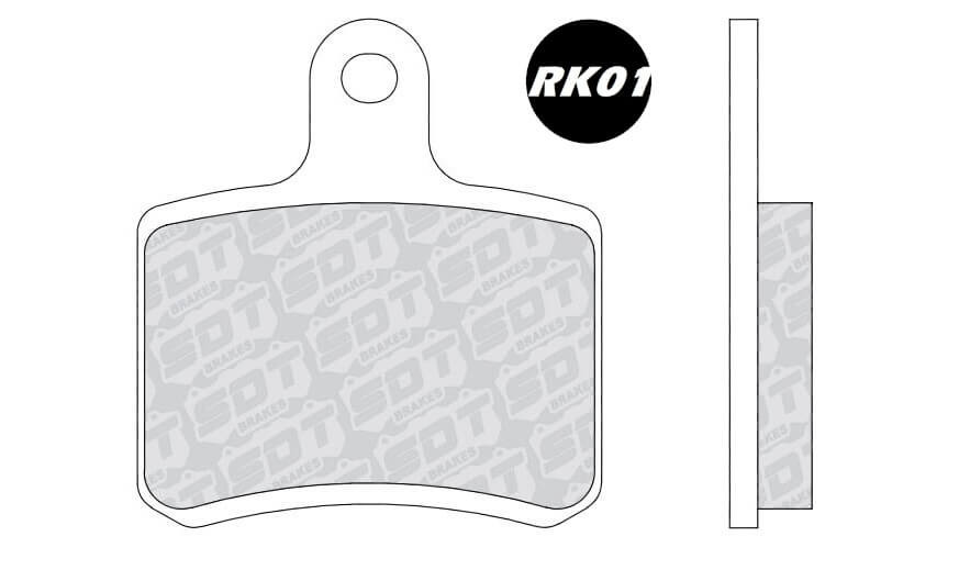 Pastillas Traseras De Kart Standard Racing Rk01 Tony Kart Otk Kf Kz New