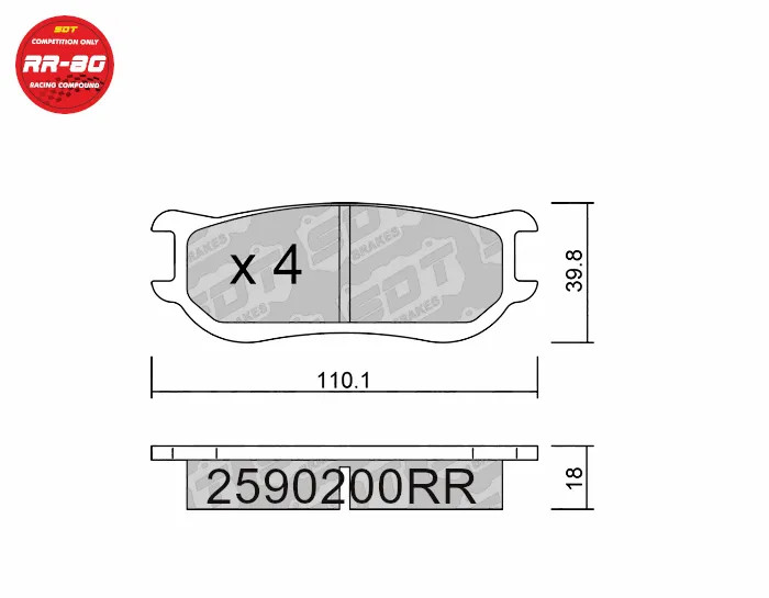 Pastillas Racing RR80 Formula Renault 2.0 Dallara F312 Formula 3 Delanteras/traseras FRP3092 PFC7835 8034 — Los mejores