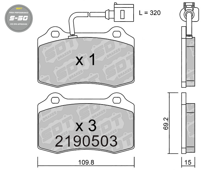 Pastillas De Freno Delanteras High Performance S50 Seat Leon 1M Cupra Leon Cupra R — Tipos de pastillas de freno: elige el